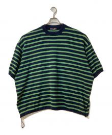 is-ness（イズネス）の古着「BALLOON T-SHIRT」｜ネイビー×グリーン