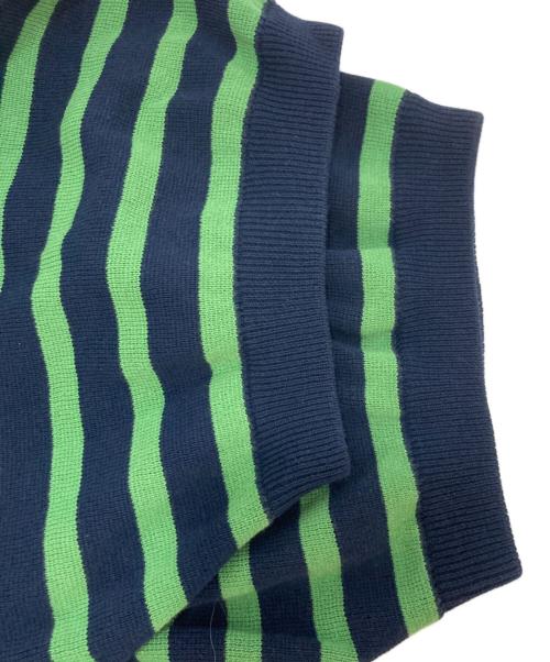 is-ness（イズネス）is-ness (イズネス) BALLOON T-SHIRT ネイビー×グリーン サイズ:Lの古着・服飾アイテム