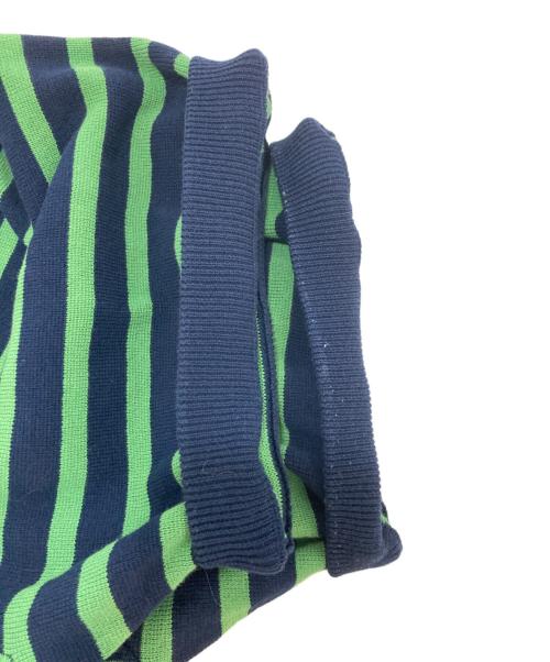 is-ness（イズネス）is-ness (イズネス) BALLOON T-SHIRT ネイビー×グリーン サイズ:Lの古着・服飾アイテム