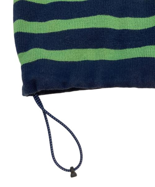 is-ness（イズネス）is-ness (イズネス) BALLOON T-SHIRT ネイビー×グリーン サイズ:Lの古着・服飾アイテム