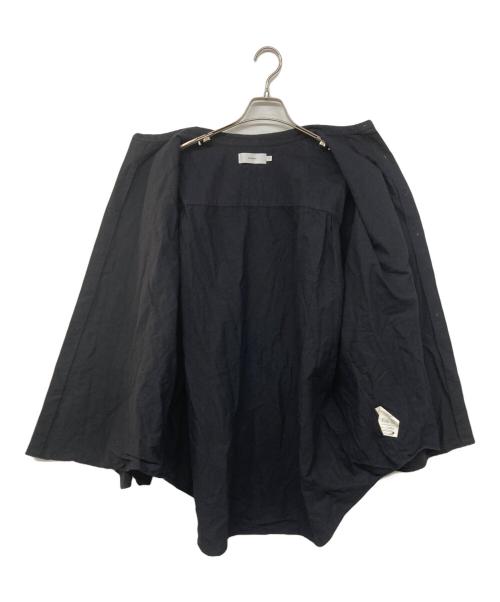 Graphpaper（グラフペーパー）Graphpaper (グラフペーパー) Oxford L/S Oversized Band Collar Shirt バンドカラーシャツ ブラック サイズ:記載なしの古着・服飾アイテム