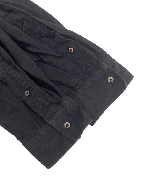 Graphpaper（グラフペーパー）Graphpaper (グラフペーパー) Oxford L/S Oversized Band Collar Shirt バンドカラーシャツ ブラック サイズ:記載なしの古着・服飾アイテム