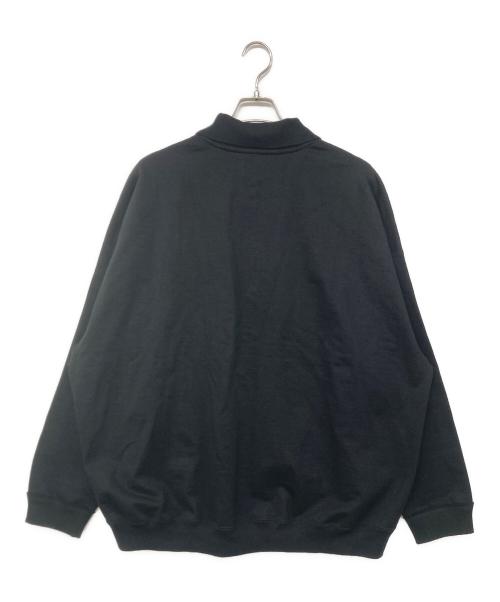MARKAWARE（マーカウェア）MARKAWARE (マーカウェア) POLO COLLAR HUGE / ヒュージ ポロカラースウェット ブラック サイズ:2の古着・服飾アイテム