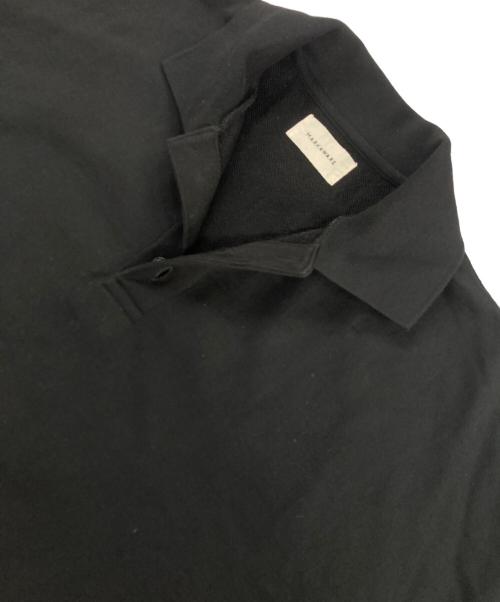 MARKAWARE（マーカウェア）MARKAWARE (マーカウェア) POLO COLLAR HUGE / ヒュージ ポロカラースウェット ブラック サイズ:2の古着・服飾アイテム