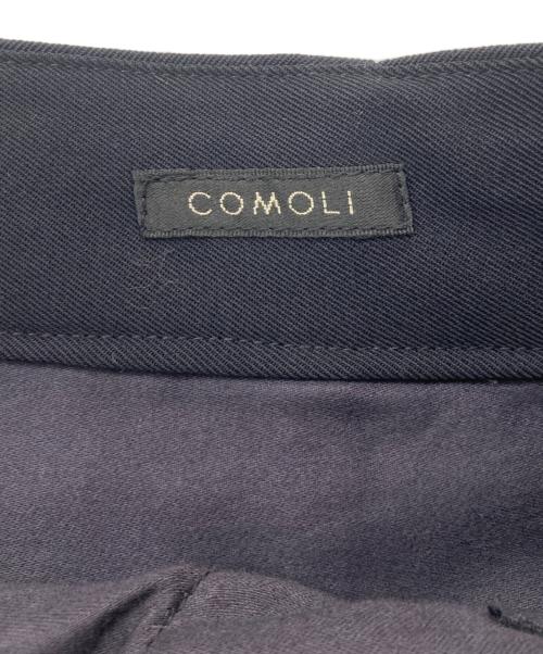 COMOLI（コモリ）COMOLI (コモリ) ウールギャバ 6Pパンツ ネイビー サイズ:3の古着・服飾アイテム