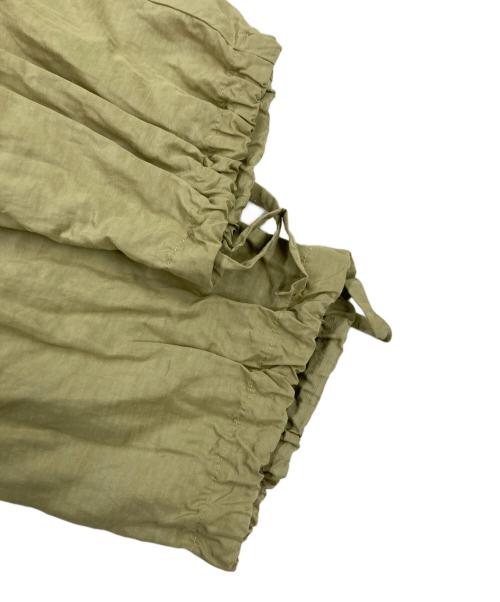 CURRENTAGE（カレンテージ）CURRENTAGE (カレンテージ) レーヨンリネンカーゴパンツ グリーン サイズ:1の古着・服飾アイテム