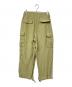 CURRENTAGE (カレンテージ) レーヨンリネンカーゴパンツ グリーン サイズ:1：8000円