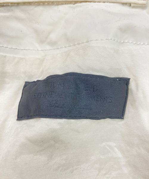 UNUSED（アンユーズド）UNUSED (アンユーズド) US1125 レースアップノーカラーブルゾン ホワイトの古着・服飾アイテム