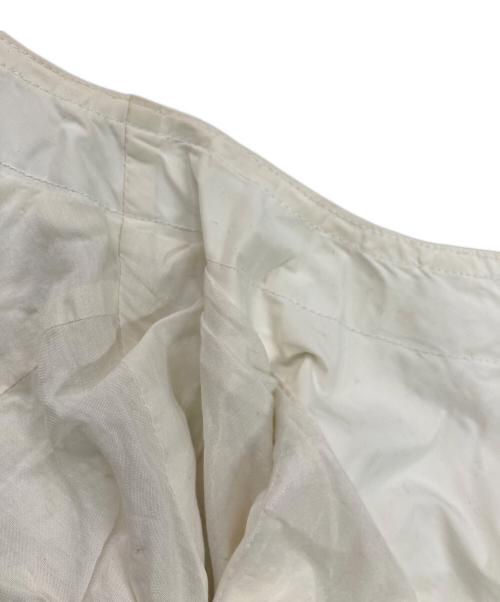 UNUSED（アンユーズド）UNUSED (アンユーズド) US1125 レースアップノーカラーブルゾン ホワイトの古着・服飾アイテム