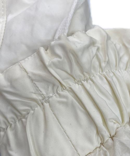 UNUSED（アンユーズド）UNUSED (アンユーズド) US1125 レースアップノーカラーブルゾン ホワイトの古着・服飾アイテム