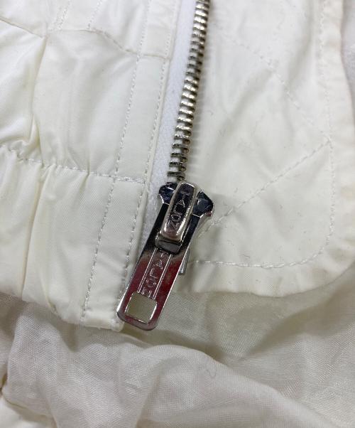 UNUSED（アンユーズド）UNUSED (アンユーズド) US1125 レースアップノーカラーブルゾン ホワイトの古着・服飾アイテム