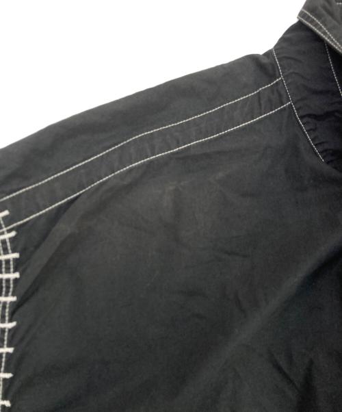 VERSACE JEANS COUTURE（ヴェルサーチ ジーンズクチュール）VERSACE JEANS COUTURE (ヴェルサーチ ジーンズクチュール) 90`sデザインステッチシャツ ブラック サイズ:XLの古着・服飾アイテム