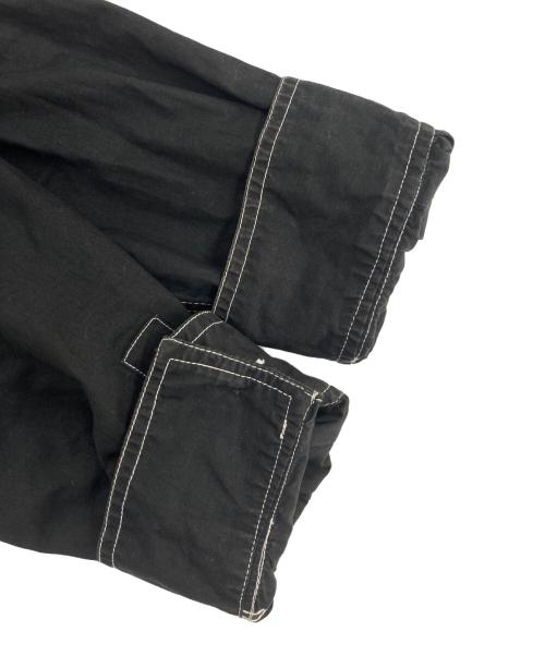 VERSACE JEANS COUTURE（ヴェルサーチ ジーンズクチュール）VERSACE JEANS COUTURE (ヴェルサーチ ジーンズクチュール) 90`sデザインステッチシャツ ブラック サイズ:XLの古着・服飾アイテム