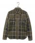 RRL（ダブルアールエル）の古着「Wool Cashmere Plaid Olive Workshirt / ウールカシミアプラッドオリーブワークシャツ」｜グリーン