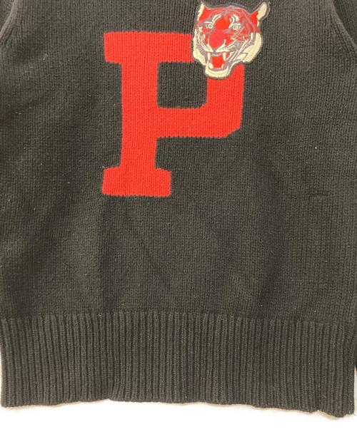 POLO RALPH LAUREN（ポロ・ラルフローレン）POLO RALPH LAUREN (ポロ・ラルフローレン) P Sweater tiger カシミヤ混ニット ブラック サイズ:XSの古着・服飾アイテム