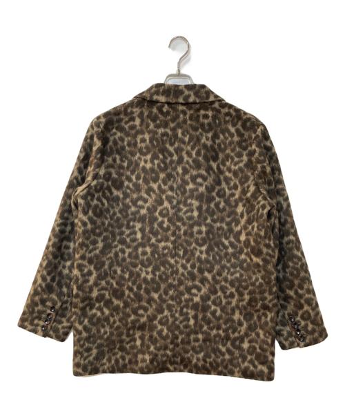 Drawing Numbers（ドローイングナンバーズ）Drawing Numbers (ドローイングナンバーズ) レオパードワイドジャケット ブラウン サイズ:38の古着・服飾アイテム