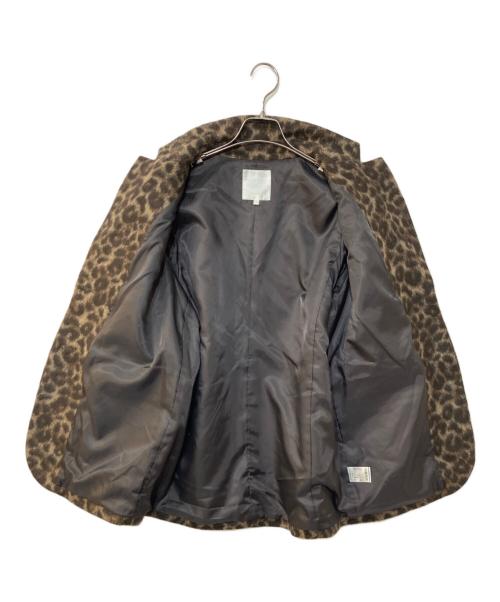 Drawing Numbers（ドローイングナンバーズ）Drawing Numbers (ドローイングナンバーズ) レオパードワイドジャケット ブラウン サイズ:38の古着・服飾アイテム