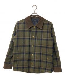 A.P.C.（アーペーセー）の古着「チェックハンティングジャケット」｜オリーブ