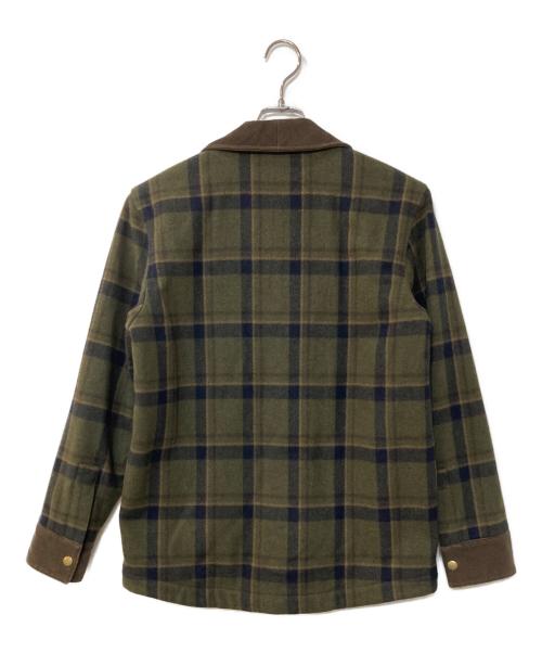 A.P.C.（アーペーセー）A.P.C. (アーペーセー) チェックハンティングジャケット オリーブ サイズ:XSの古着・服飾アイテム