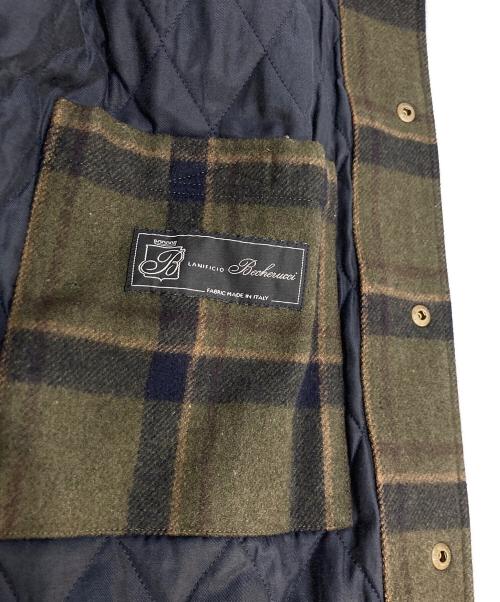 A.P.C.（アーペーセー）A.P.C. (アーペーセー) チェックハンティングジャケット オリーブ サイズ:XSの古着・服飾アイテム