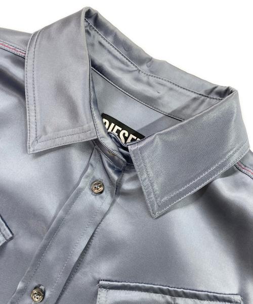 DIESEL（ディーゼル）DIESEL (ディーゼル) C-ERICA / レーヨン シャツジャケット ブルー サイズ:Mの古着・服飾アイテム