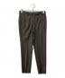 PT01（ピーティーゼロウーノ）の古着「ヴァージンウール ストレッチ ライトフランネル 1プリーツドレスパンツ」｜ブラウン