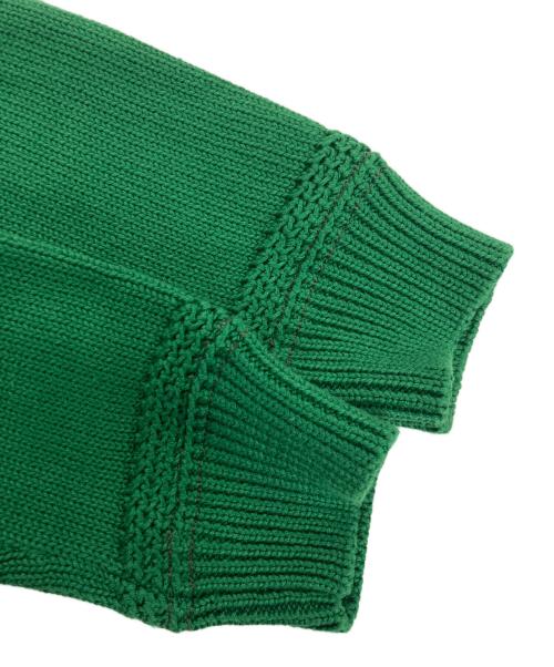 Rugby Ralph Lauren（ラグビーラルフローレン）Rugby Ralph Lauren (ラグビーラルフローレン) マルチパッチレタードカーディガン グリーン サイズ:Sの古着・服飾アイテム