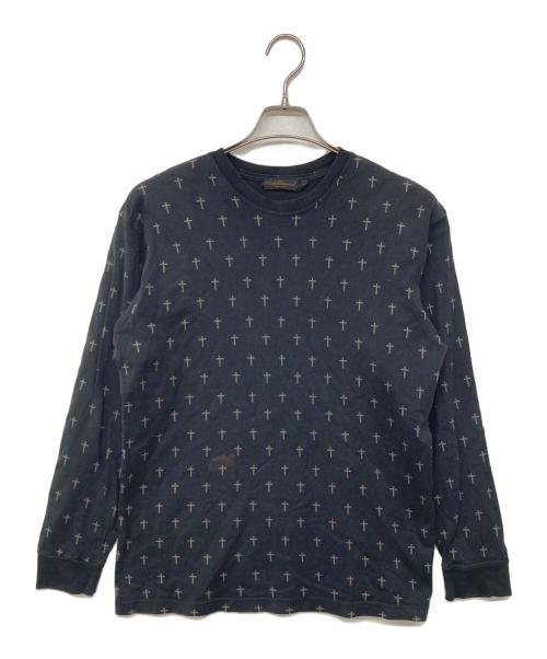 UNDERCOVERISM（アンダーカバーイズム）UNDERCOVERISM (アンダーカバーイズム) クロスプリントカットソー ブラック サイズ:Mの古着・服飾アイテム