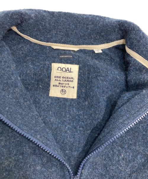 nanamica（ナナミカ）nanamica (ナナミカ) Boiled Wool ZIP UP Sweater ネイビー サイズ:Lの古着・服飾アイテム