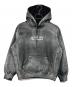 MM6 Maison Margiela（エムエムシックスメゾンマルジェラ）の古着「24SS Foil Box Logo Hooded Sweatshirt」｜シルバー×ブラック