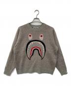 A BATHING APEア ベイシング エイプ）の古着「シャークセーター」｜グレー