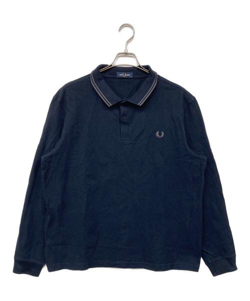 FRED PERRY（フレッドペリー）FRED PERRY (フレッドペリー) The Fred Perry Shirt / フレッドペリー長袖ポロシャツ ネイビー サイズ:XXLの古着・服飾アイテム