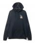 FRED PERRY（フレッドペリー）の古着「DESTROYED HOODED SWEATSHIRT」｜ブラック