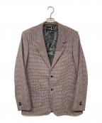 FRED PERRY×RAF SIMONSフレッドペリー×ラフシモンズ）の古着「コラボテーラードジャケット」｜ブラック×レッド