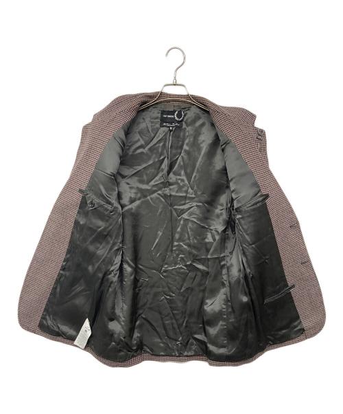 FRED PERRY（フレッドペリー）FRED PERRY (フレッドペリー) RAF SIMONS (ラフシモンズ) コラボテーラードジャケット ブラック×レッド サイズ:Ｍの古着・服飾アイテム