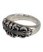 DEAL DESIGNディールデザイン）の古着「ブルーミングクロス ナローロング」｜シルバー