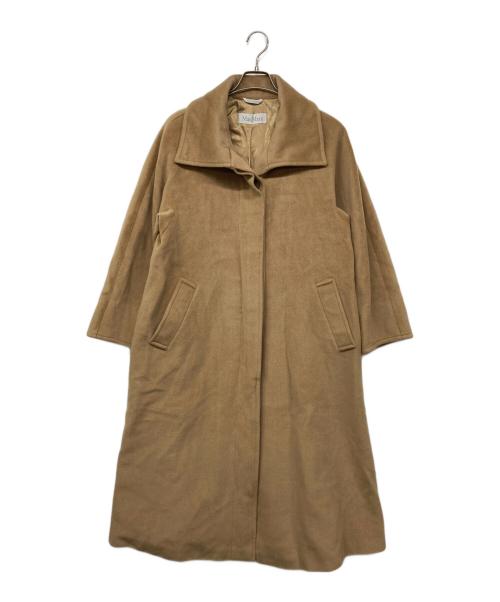 MaxMara（マックスマーラ）MaxMara (マックスマーラ) スタンドカラーコート ロングコート ベージュ サイズ:38の古着・服飾アイテム