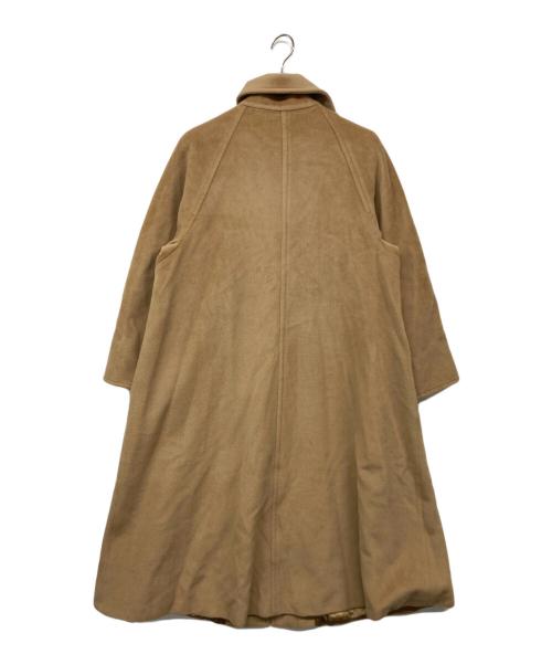 MaxMara（マックスマーラ）MaxMara (マックスマーラ) スタンドカラーコート ロングコート ベージュ サイズ:38の古着・服飾アイテム