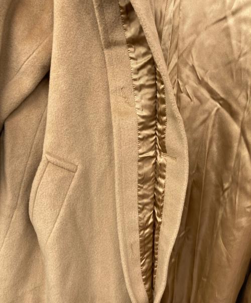 MaxMara（マックスマーラ）MaxMara (マックスマーラ) スタンドカラーコート ロングコート ベージュ サイズ:38の古着・服飾アイテム