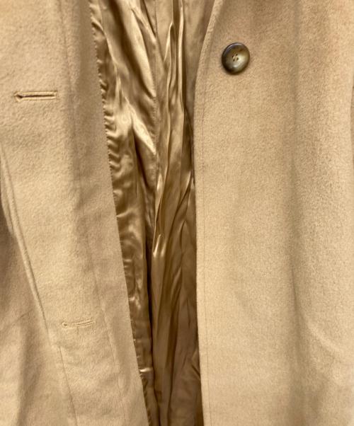 MaxMara（マックスマーラ）MaxMara (マックスマーラ) スタンドカラーコート ロングコート ベージュ サイズ:38の古着・服飾アイテム