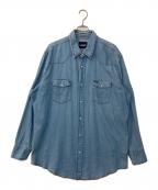 Wranglerラングラー）の古着「Cowboy Cut Western Denim Work Shirt  90`sデニムウエスタンシャツ」｜インディゴ