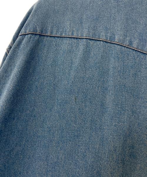 Wrangler（ラングラー）Wrangler (ラングラー)  Cowboy Cut Western Denim Work Shirt  90`sデニムウエスタンシャツ インディゴ サイズ:2XLの古着・服飾アイテム
