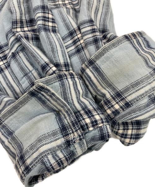 DIESEL（ディーゼル）DIESEL (ディーゼル) S-DEWNY-HOOD / フード付きシャツ ブルー サイズ:44の古着・服飾アイテム