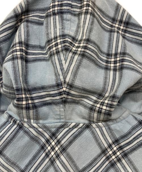 DIESEL（ディーゼル）DIESEL (ディーゼル) S-DEWNY-HOOD / フード付きシャツ ブルー サイズ:44の古着・服飾アイテム