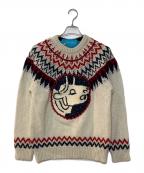 A PRACTICED HAND×gimア プラクティスド ハンド×ジム）の古着「ノルディックセーター」｜ベージュ