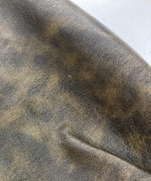 WISH FOREVER（ウィッシュフォーエバー）WISH FOREVER (ウィッシュフォーエバー) フェイクレザージャケット ブラウン サイズ:Mの古着・服飾アイテム