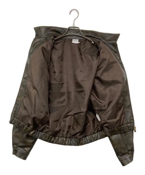 WISH FOREVER（ウィッシュフォーエバー）WISH FOREVER (ウィッシュフォーエバー) フェイクレザージャケット ブラウン サイズ:Mの古着・服飾アイテム
