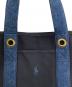 中古・古着 RALPH LAUREN (ラルフローレン) デニムコンビキャンバストートバッグ ギフトセット ネイビー：7000円