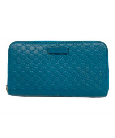 いろは様　売約済み品　✅【美品】 メンテ済み グッチ　ラウンドファスナー 中古・古着通販】GUCCI (グッチ) マイクログッチシマ ラウンド