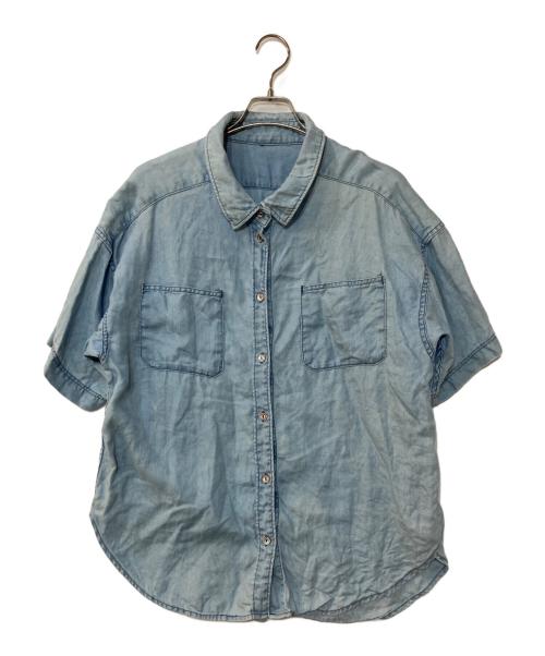house of lotus（ハウスオブロータス）house of lotus (ハウスオブロータス) 半袖リネンシャツ インディゴ サイズ:Mの古着・服飾アイテム